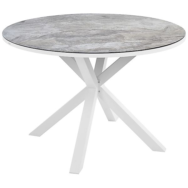 Beliani Runder Tisch MALETTO Dunkelgrau 120x120x75 günstig online kaufen