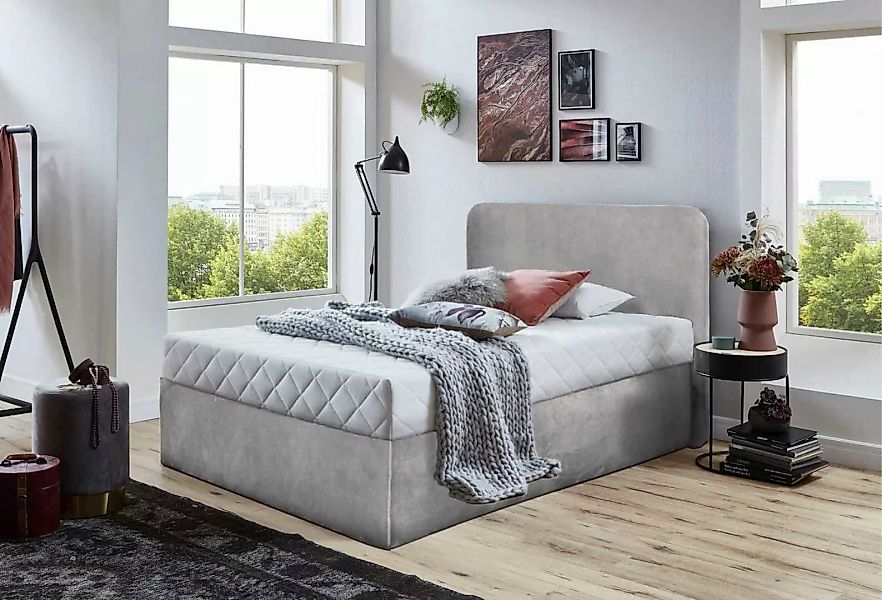Halmon Schlafkomfort Betten Bett Venesia, gerundete Kanten günstig online kaufen