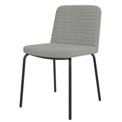 Stuhlset schwarz Kunstleder in modernem Design Gestell aus Metall (2er Set) günstig online kaufen