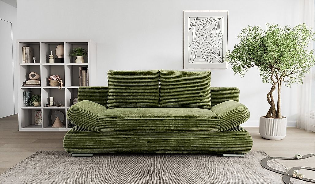Hygger Möbelhaus Schlafsofa NEXT mit Bettkasten & Schlaffunktion, Armteilve günstig online kaufen
