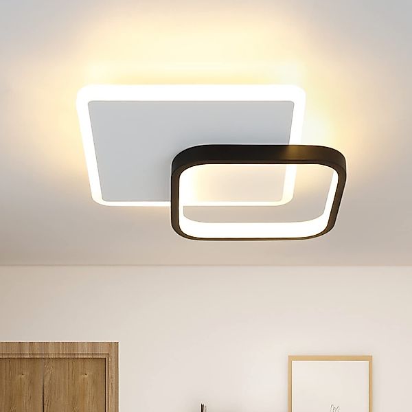 Nettlife LED Deckenleuchte Schwarz Modern Flur günstig online kaufen