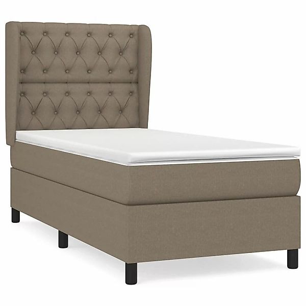 vidaXL Boxspringbett mit Matratze Taupe 80x200 cm Stoff1366843 günstig online kaufen