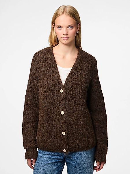 pieces Strickjacke "PCCLEO LS V-NECK KNIT CARDIGAN NOOS BC" günstig online kaufen