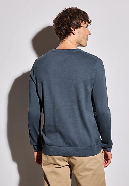 STREET ONE MEN Strickpullover, aus reiner Baumwolle günstig online kaufen