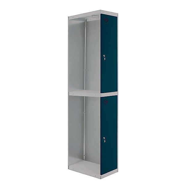 PROREGAL Spind AMEGO HxBxT 180 x 30 x 50 cm 2 Abteile Anbaumodul Grau-Anthr günstig online kaufen