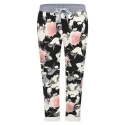 Mississhop Chinohose Damen Hose Blumen Jogginghose günstig online kaufen