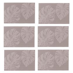 Zeller Present Platzset modernes Monstera Blätter Design, 6-teilig, Kunstst günstig online kaufen