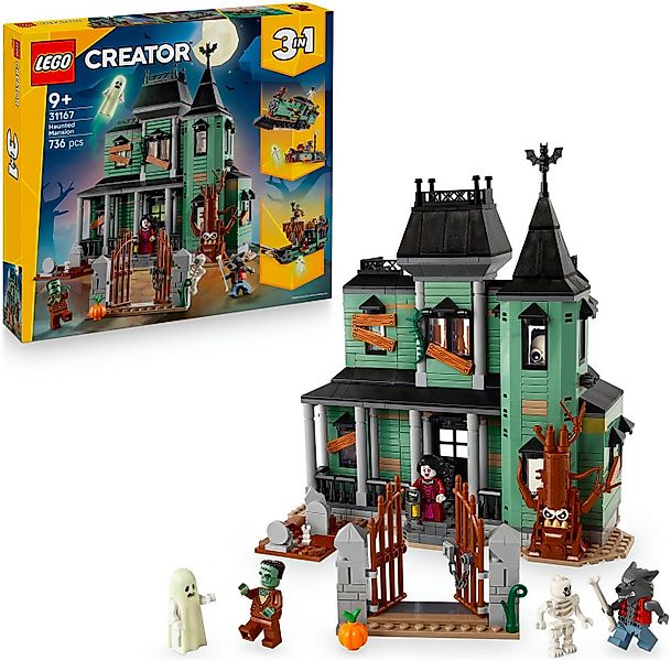 LEGO® Geisterhaus (31167), LEGO LEGO Creator Konstruktionsspielsteine, (736 günstig online kaufen