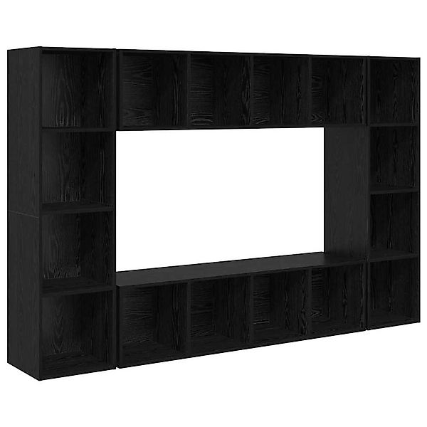 vidaXL TV-Schrank 4 Stk Schwarz 37 x 37 x 142,5 cm Holzwerkstoff 3393544 günstig online kaufen