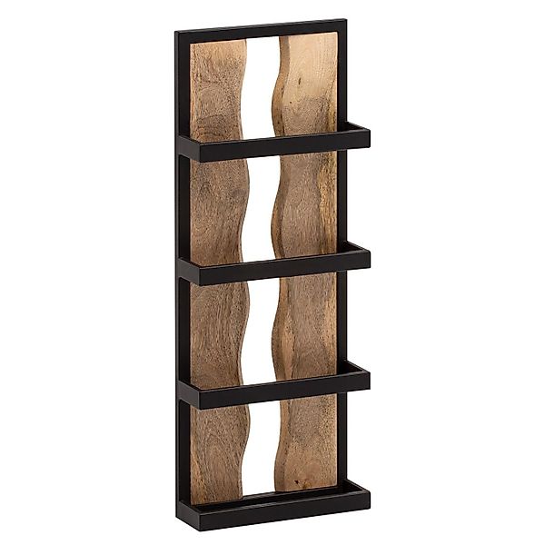 FINEBUY Wandregal FB95877, 30x80x10 cm Mango günstig online kaufen