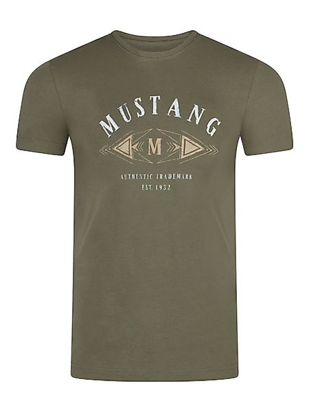 MUSTANG T-Shirt Herren Printshirt Regular Fit günstig online kaufen