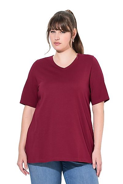Ulla Popken T-Shirt T-Shirts 2er-Pack V-Ausschnitt günstig online kaufen