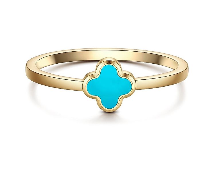 Glanzstücke München Fingerring Kleeblatt gelbgold günstig online kaufen