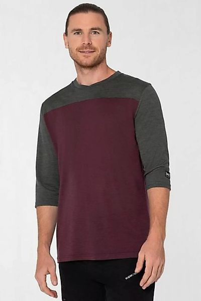 SUPER.NATURAL T-Shirt Merino T-Shirt CONTRAST 3/4 funktioneller Merino-Mate günstig online kaufen