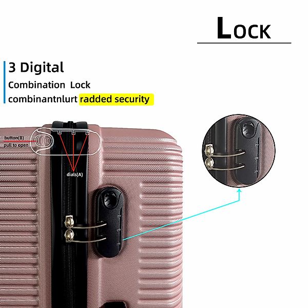 NEWCOM Hartschalen-Trolley Hartschalenkoffer / ABS Reisekoffer günstig online kaufen