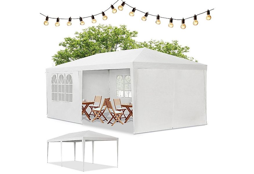 Juskys Partyzelt Partyzelt, mit 6 Seitenteilen, 18 m² große Grundfläche, ab günstig online kaufen