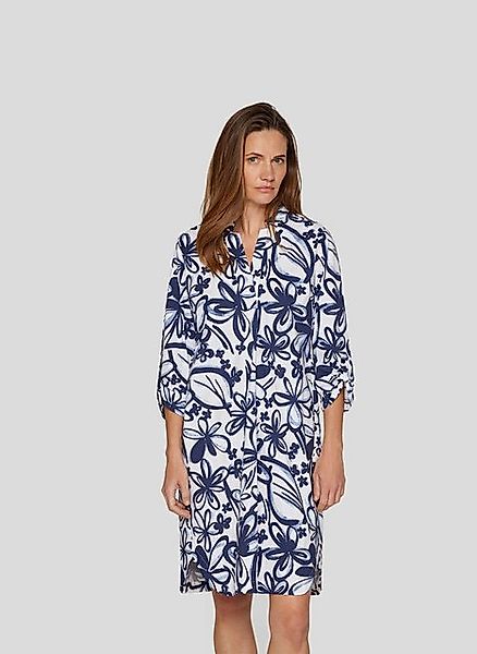 Rabe Midikleid Rabe Blusenkleid mit floralem Allover-Print und 3/4-Ärmeln günstig online kaufen