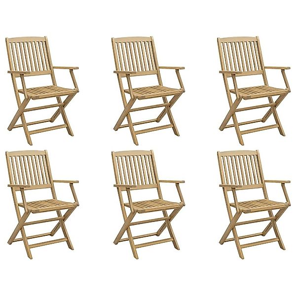 vidaXL Gartenstuhl Gartenstühle 6 Stk. Klappbar günstig online kaufen