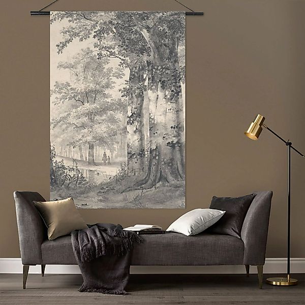 Art for the home Wandbild "Vintage Wald", (1 St.), Wandteppich XL günstig online kaufen