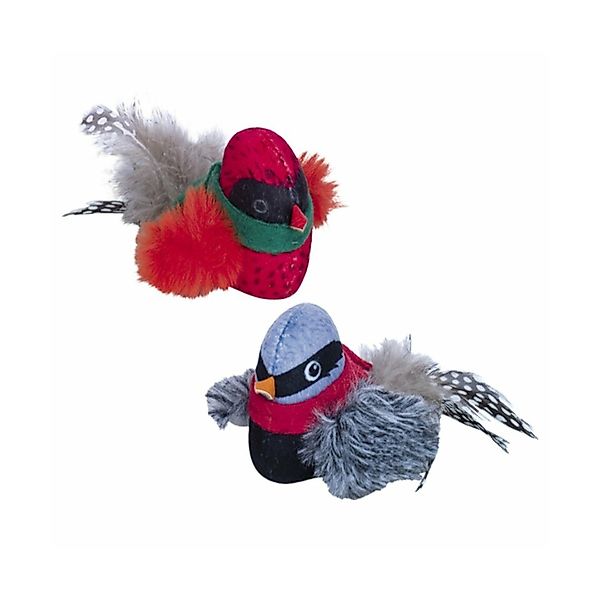 Nobby Tierkuscheltier Katzenspielzeug Plüsch Vögel mit Sound günstig online kaufen