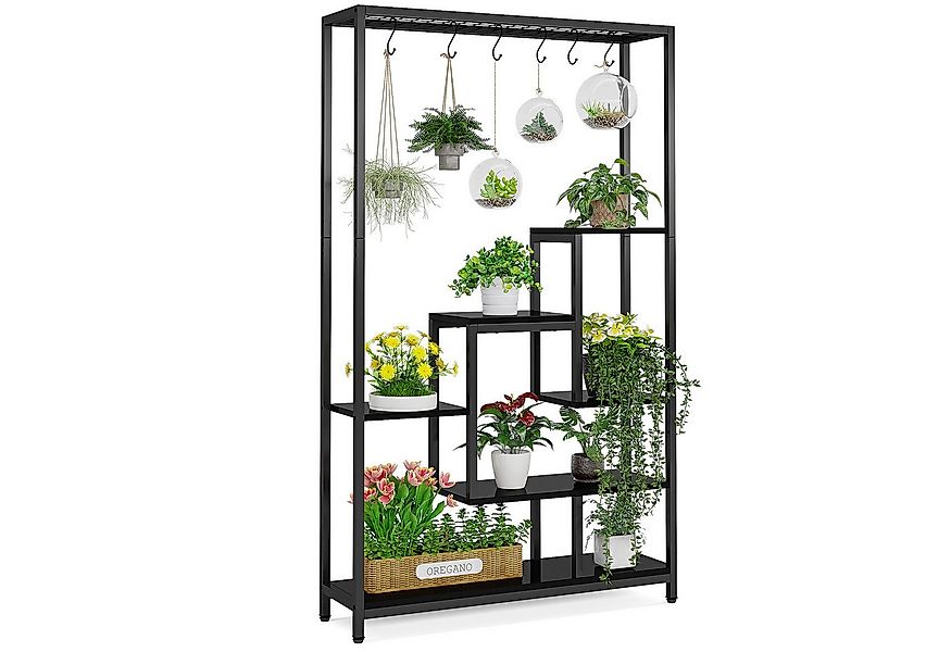 Tribesigns Blumenständer 5 Ebenen Pflanzenregal mit 10 S-Haken günstig online kaufen