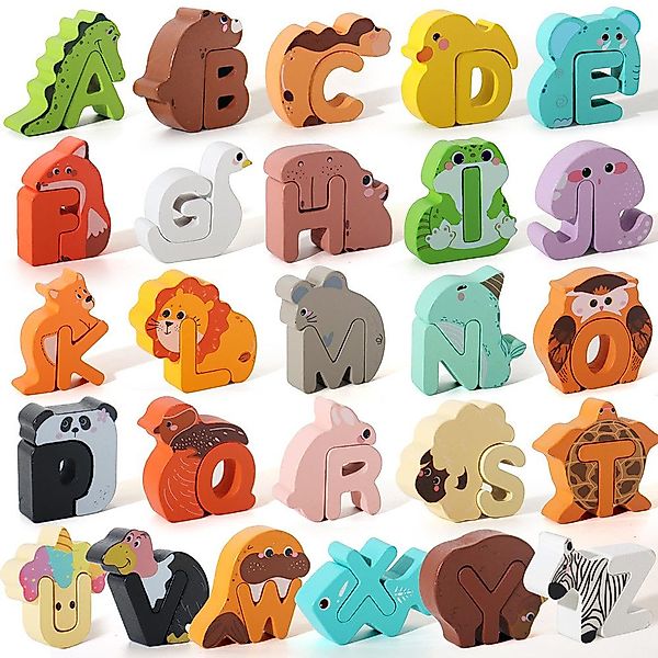 CLTYQ Puzzle Pärchen-Spiel, Holzpuzzle mit Tieren günstig online kaufen