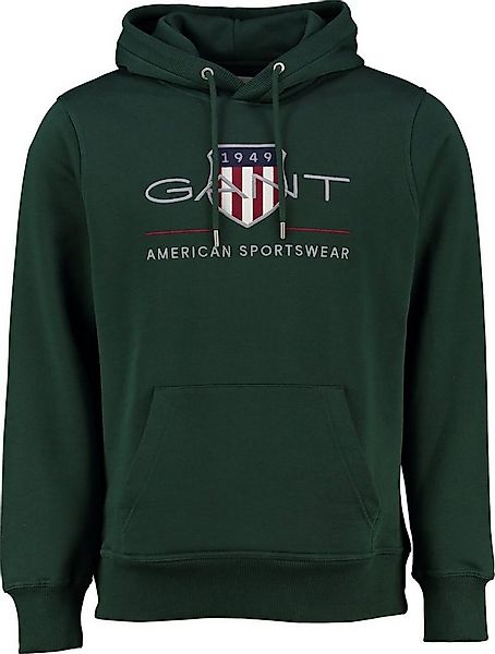 Gant Kapuzenpullover GANT Shield Hoodie grün Archive Shield Hoodie günstig online kaufen