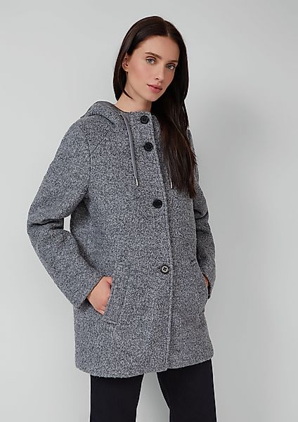 s.Oliver Funktionsmantel Bouclé-Jacke aus Wollmix mit günstig online kaufen