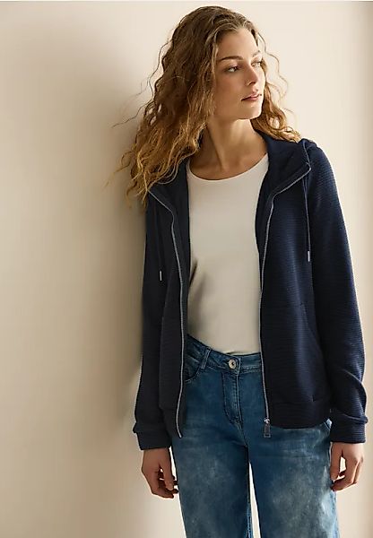 Sweatjacke mit Struktur günstig online kaufen