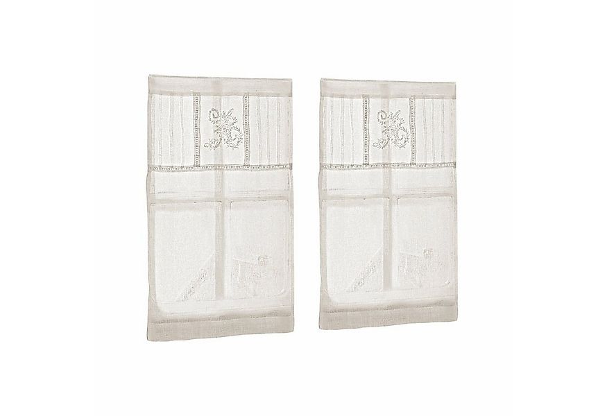 Mirabeau Scheibengardine Scheibengardine 2er Set Mayenne creme günstig online kaufen