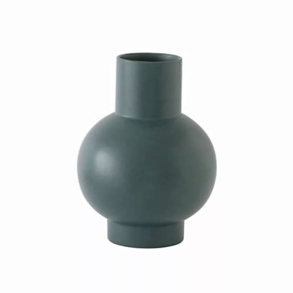 Vase Strøm Large keramik grün / H 24 cm - Keramik / Handgefertigt - raawii günstig online kaufen