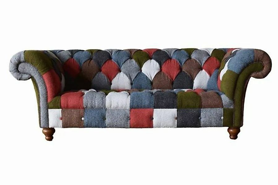 JVmoebel Sofa Bunte Chesterfield Couch Luxus Dreisitzer Modernes 3-Sitzer S günstig online kaufen