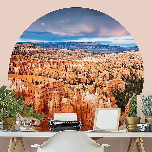 Runde Tapete selbstklebend Farbenpracht des Grand Canyon günstig online kaufen