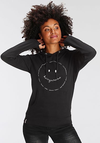 KangaROOS Kapuzensweatshirt Langarm mit Daumenlöchern, figurumspielend, günstig online kaufen