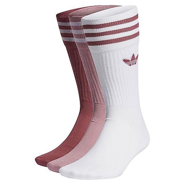 Adidas Originals Solid Crew Socken EU 31-34 White / Magic Mauve / Quiet Cri günstig online kaufen