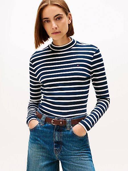 Tommy Hilfiger Langarmshirt "SLIM CODY MOCK-NK LS" günstig online kaufen