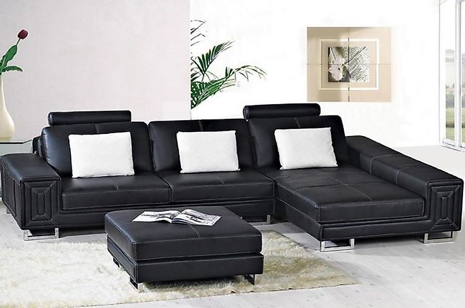 Xlmoebel Ecksofa Designer Wohnlandschaft mit Polster aus Leder, Ecksofa in günstig online kaufen