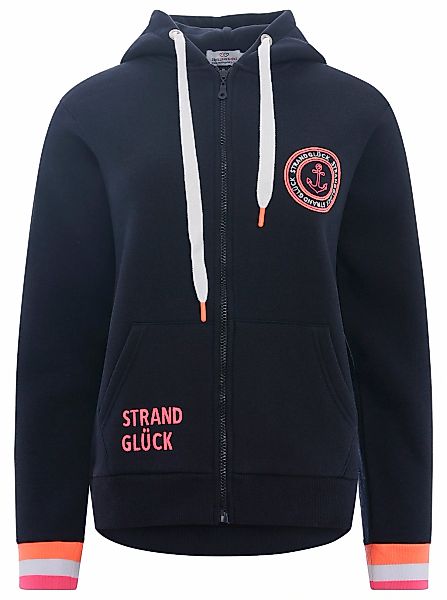 Zwillingsherz Kapuzensweatjacke, Regular-Fit, Kapuze, Langarm, Reißverschlu günstig online kaufen