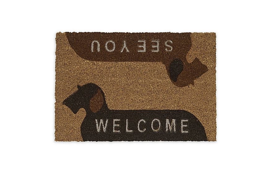 relaxdays Fußmatte Kokos Fußmatte Welcome - See You, Höhe: 15 mm günstig online kaufen