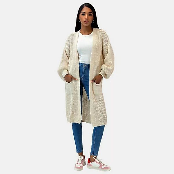 Elara Cardigan Elara Langer Damen Cardigan (1-tlg) günstig online kaufen