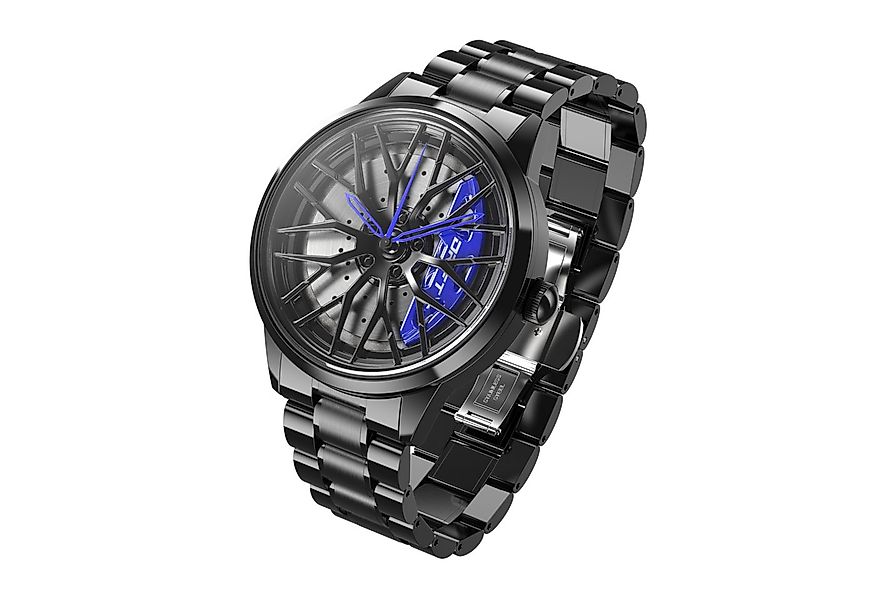 DRIFTELEMENT Quarzuhr MOTORSPORT FELGENUHR, Dreidimensionales Felgendesign günstig online kaufen