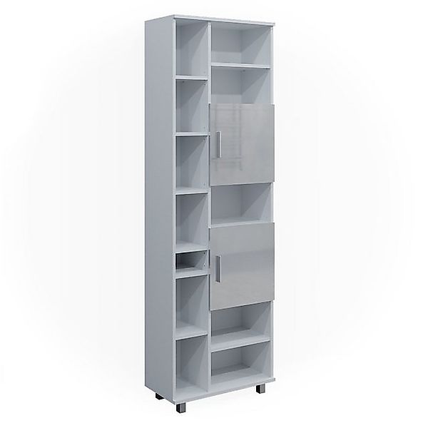 Vicco Badschrank Ilias Weiß Hochglanz 60 x 190 cm günstig online kaufen