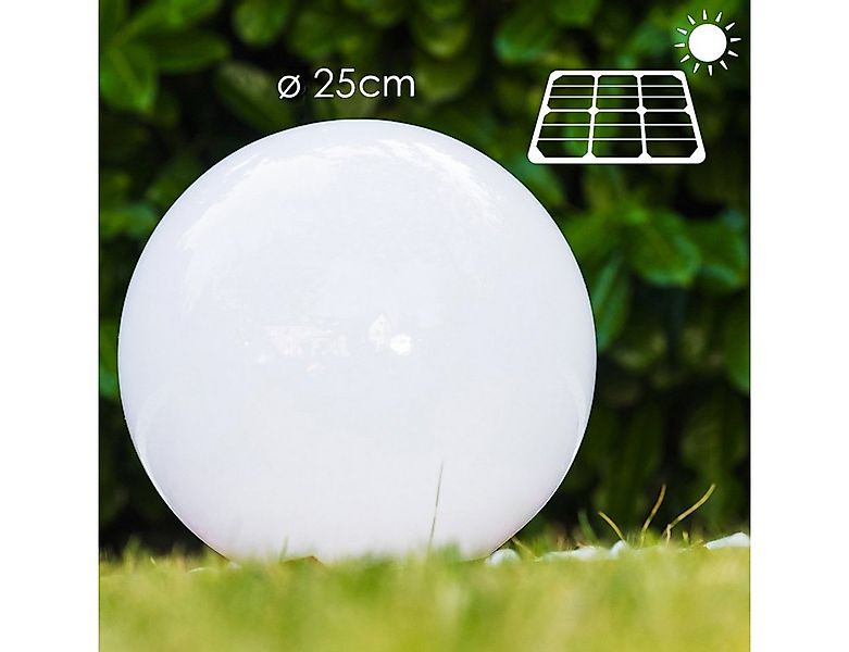 hofstein Kugelleuchte Solar Kugelleuchte 25 cm Veranda Wegeleuchte Garten L günstig online kaufen