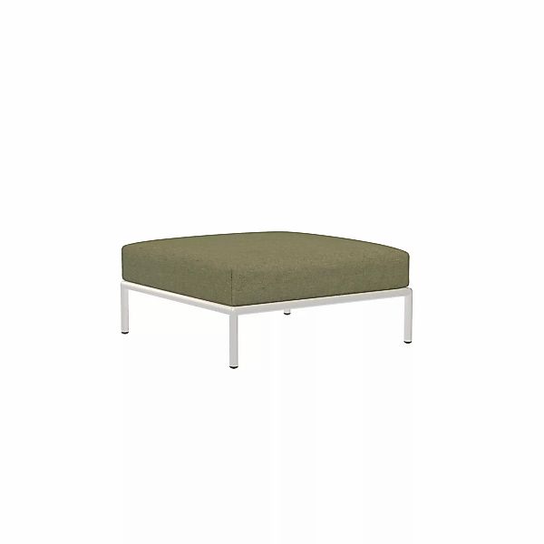 LEVEL2 Outdoor Ottoman Lounge-Modul 3 Blattgrün Weiß günstig online kaufen