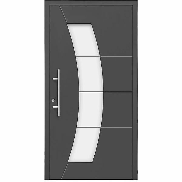 Aluminium-Haustür Moderno M340/B 110 x 210 cm Anthrazit Metallic Anschlag L günstig online kaufen