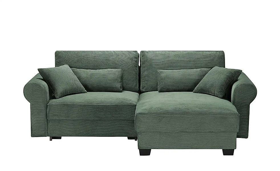 uno Ecksofa beidseitig montierbar Angelina klein ¦ grün ¦ Maße (cm): B: 255 günstig online kaufen