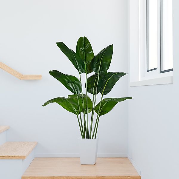 Kunstpalme Künstlicher Bananenbaum mit Topf, Kunstpflanze, günstig online kaufen