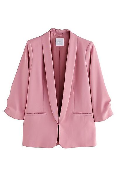 Next Jackenblazer Blazer mit gerafften Ärmeln im Relaxed Fit (1-tlg) günstig online kaufen