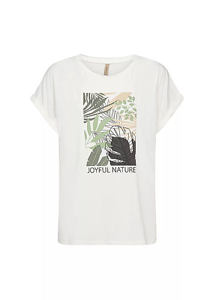 soyaconcept Kurzarmshirt SC-MARICA FP 281 T-Shirt mit floralem Frontprint günstig online kaufen