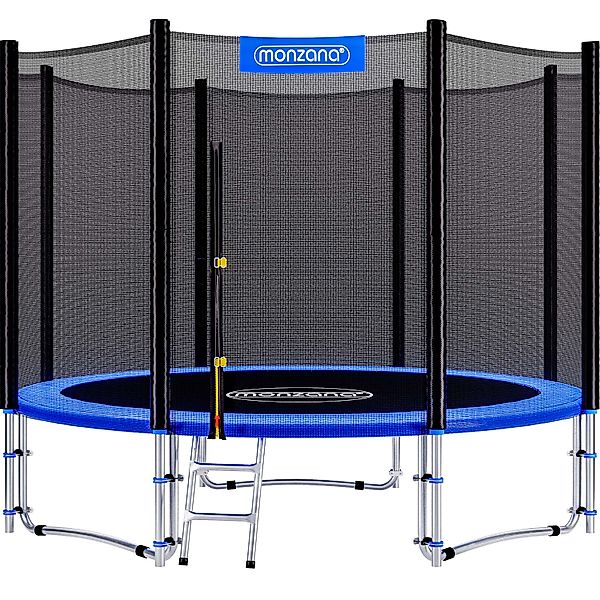 Trampolin Ø244cm inkl Sicherheitsnetz TÜV Rheinland günstig online kaufen